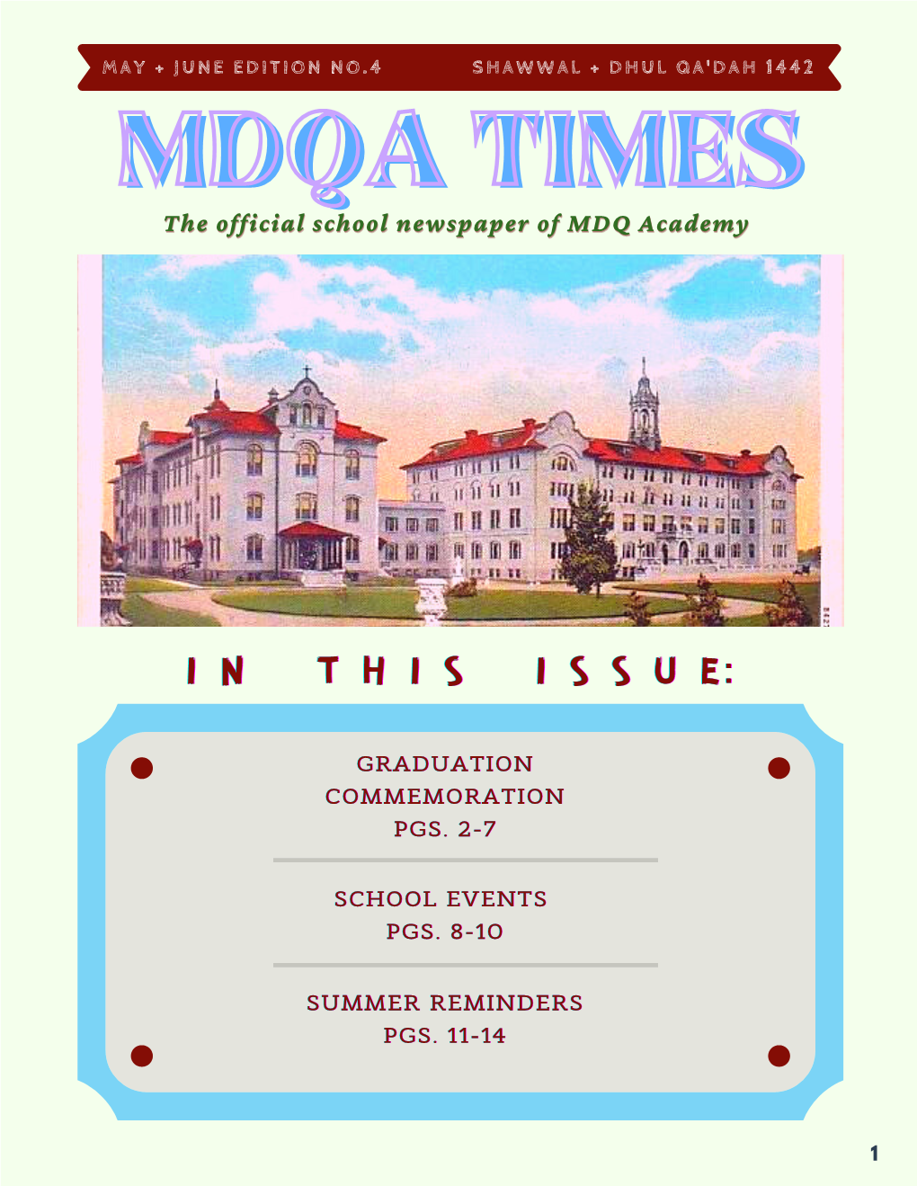 Latest Edition of MDQA Times