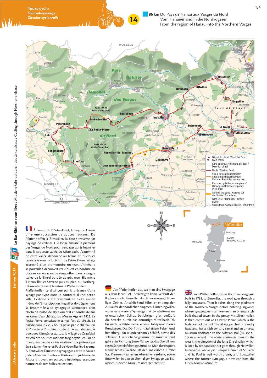 PAYS DE HANAU Oberbronn Mulhouse Zinswiller BÂLE (CH)