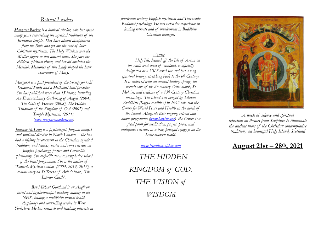 THE HIDDEN KINGDOM of GOD: the VISION Of
