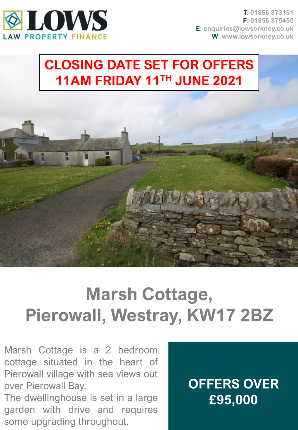 Marsh Cottage, Pierowall, Westray, KW17 2BZ