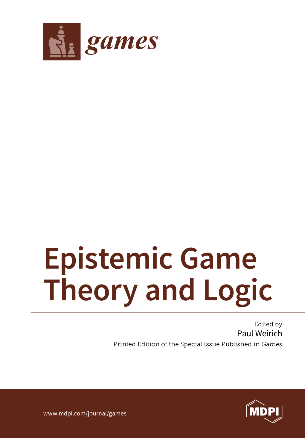 Epistemic Game Theory and Logic