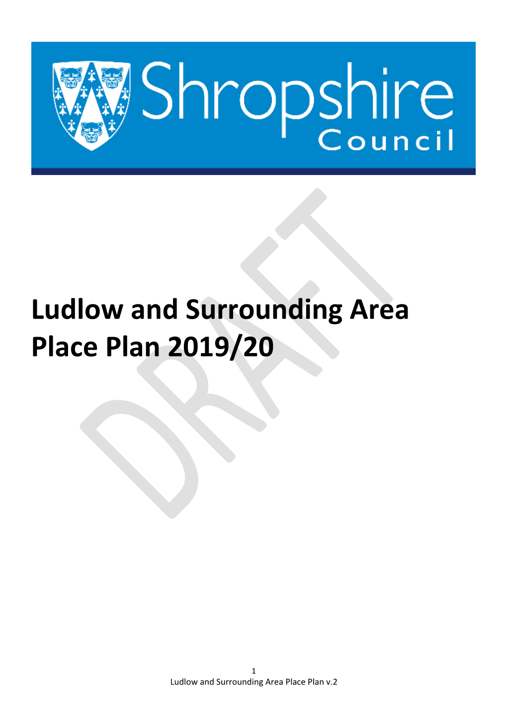 Ludlow and Surrounding Area Place Plan 2019/20