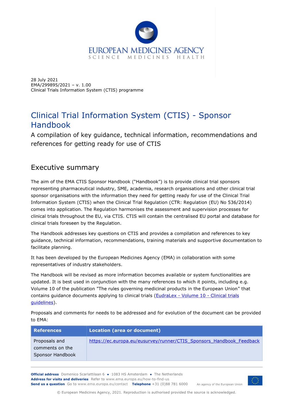 Clinical Trial Information System (CTIS)