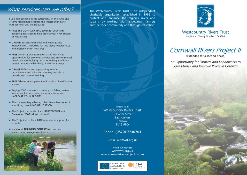 Cornwall Rivers Project Leaflet (PDF)