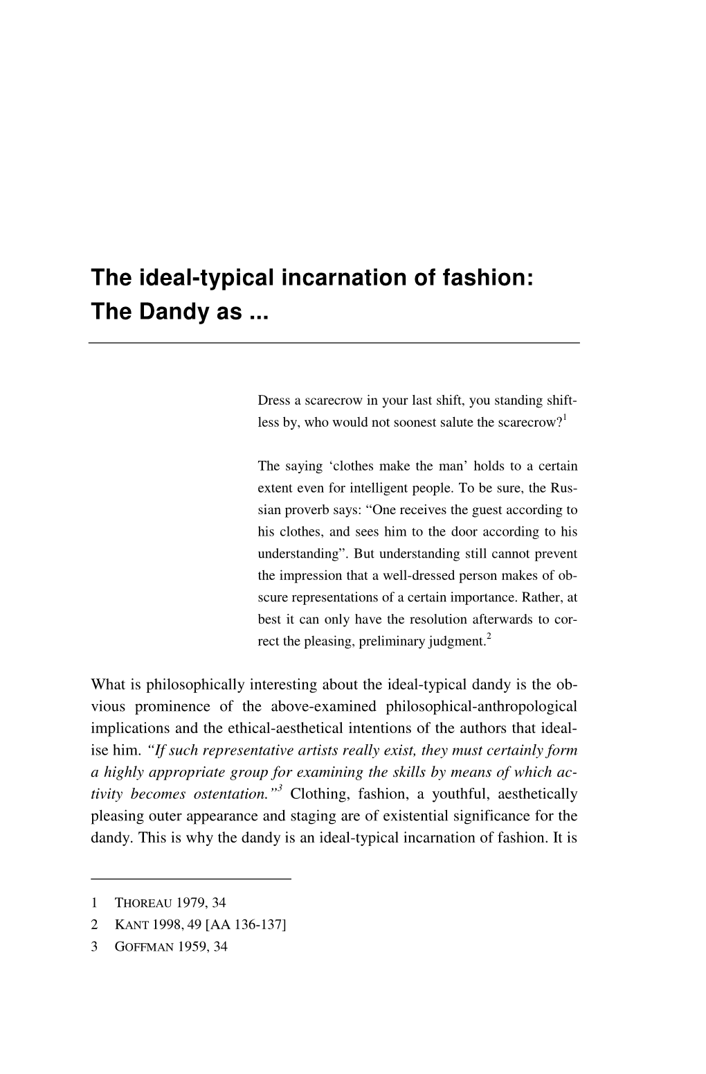 The Ideal-Typical Incarnation of Fashion: the Dandy As… | 113