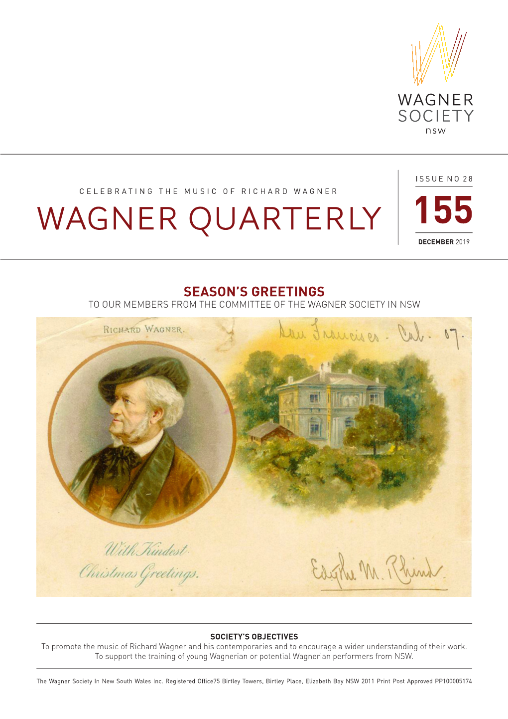 Wagner Quarterly 155, December 2019