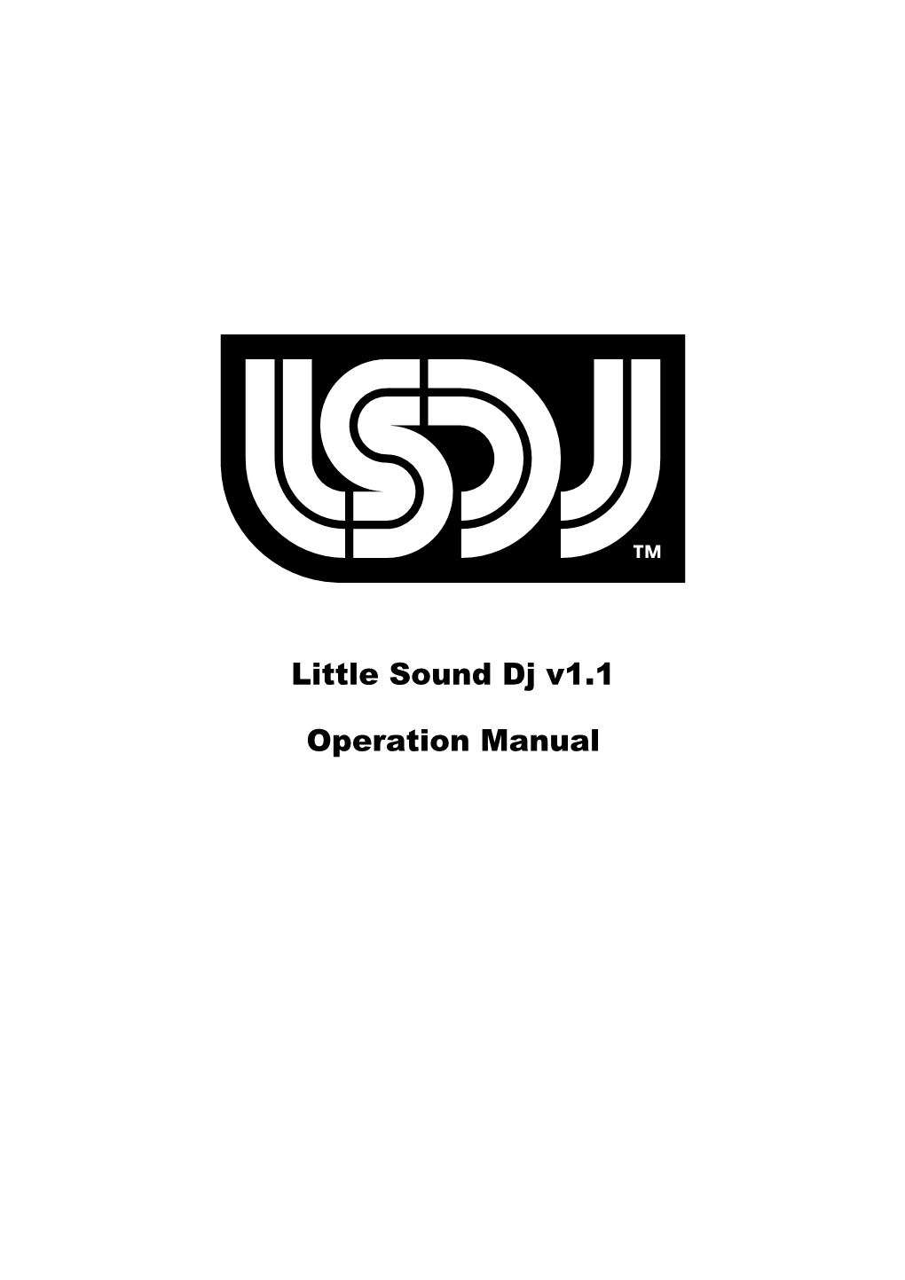 Little Sound Dj V1.1 Operation Manual