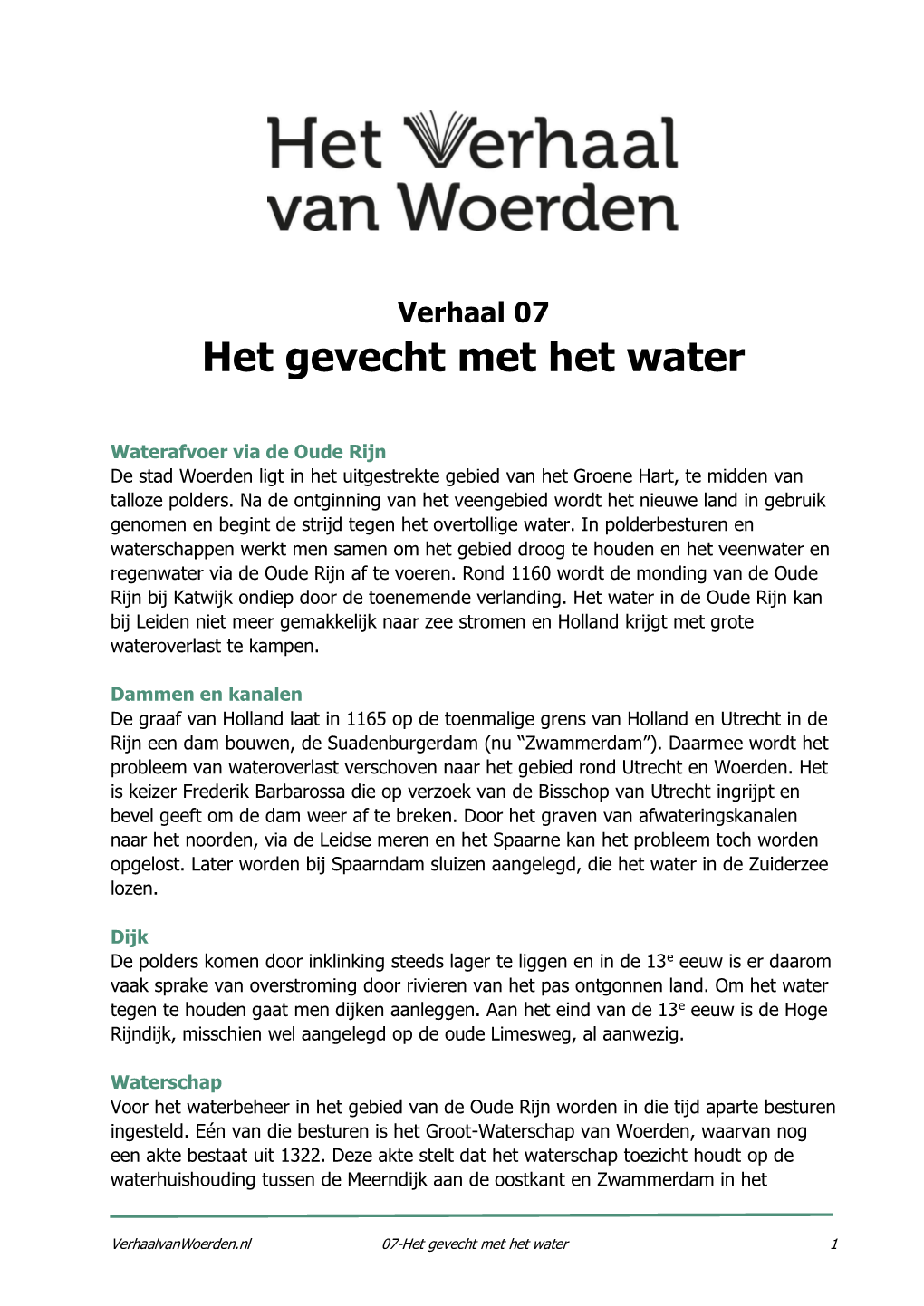 Het Gevecht Met Het Water