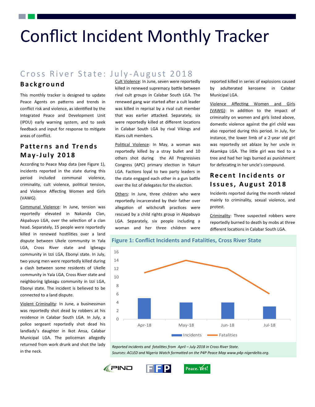 Cross River Conflict Tracker August 2018