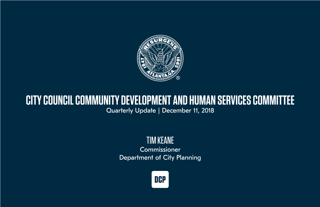 City Planning Quarterly Report