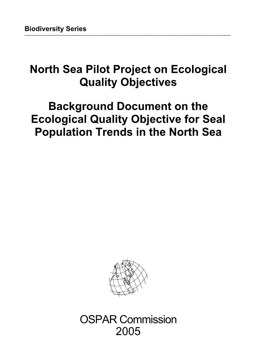 North Sea Pilot Project on Ecological Quality Objectives