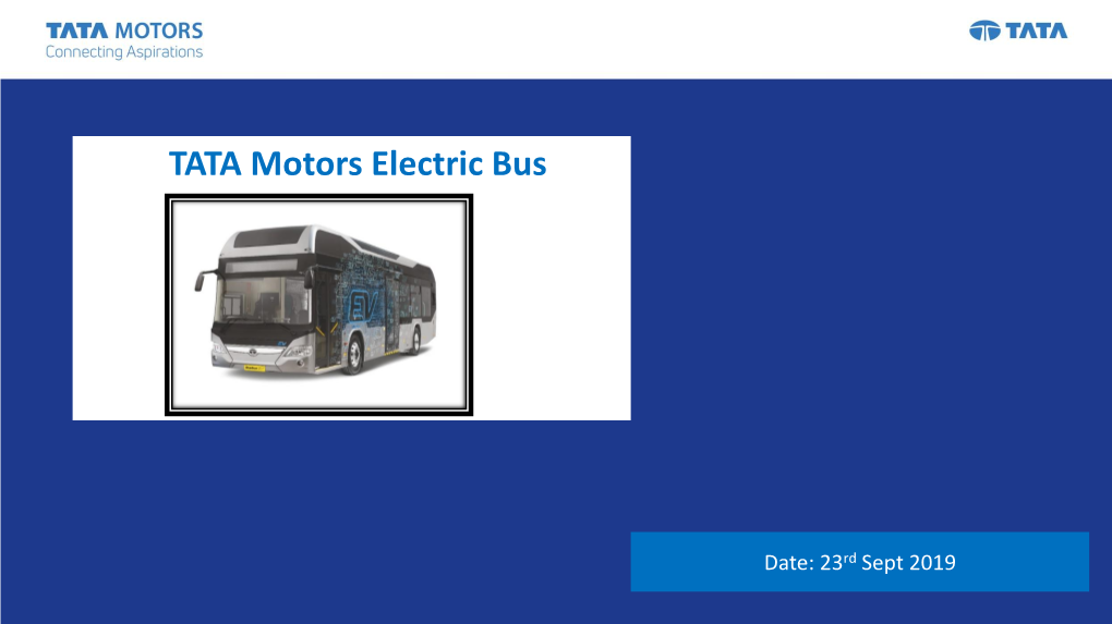 TATA Motors Electric Bus