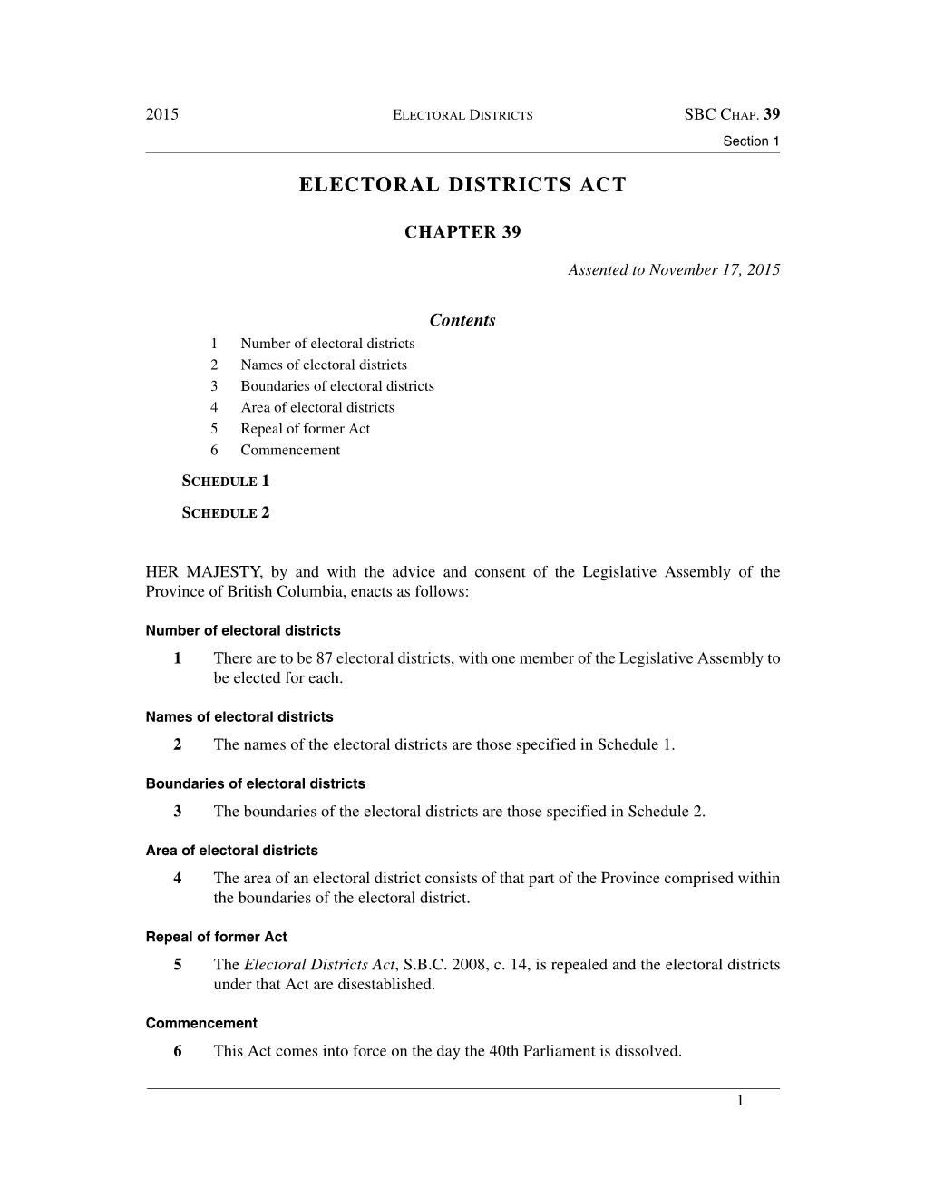 Electoral Districts Sbc Chap