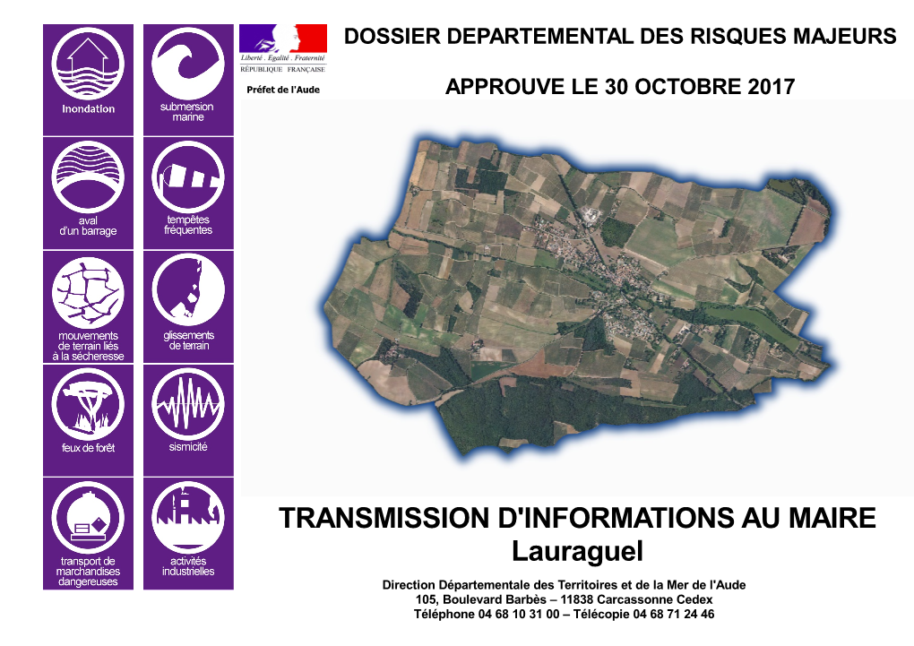 TRANSMISSION D'informations AU MAIRE Lauraguel