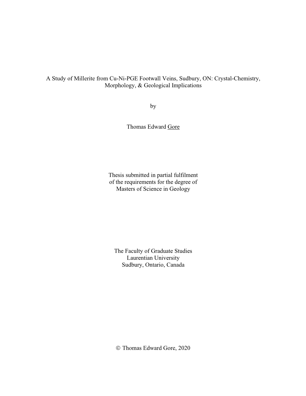 Crystal-Chemistry, Morphology, & Geological Implications