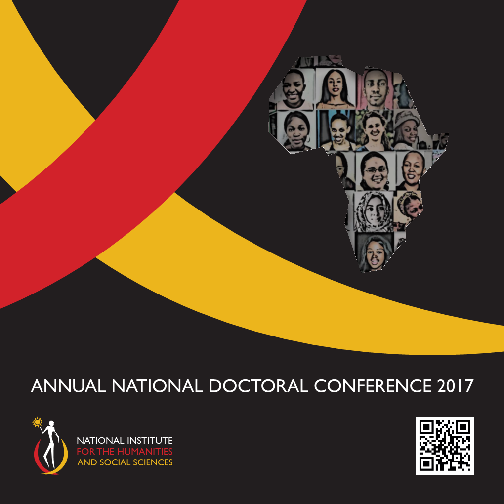 ANNUAL NATIONAL DOCTORAL CONFERENCE 2017 NIHSS Doctoral Cover Final.Indd 2 2017/10/26 3:54 PM