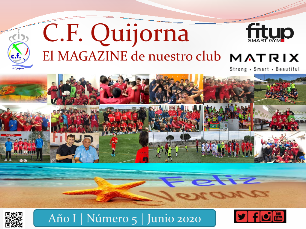 Revista Oficial Del Club De Fútbol Quijorna – Junio 2020