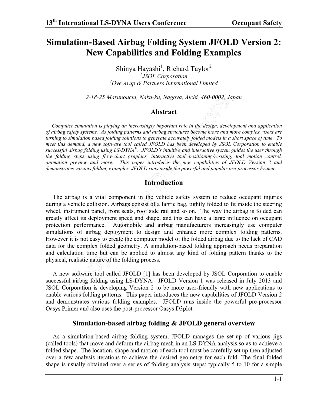 Simulation-Based Airbag Folding System JFOLD Version 2: New Capabilities and Folding Examples