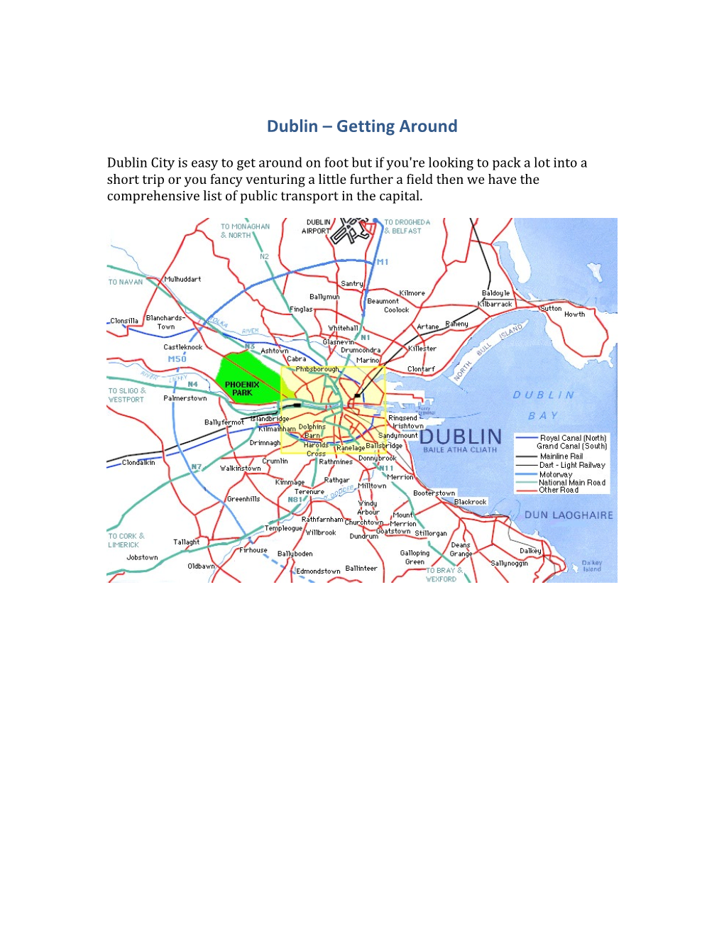 Dublin – Getting Around