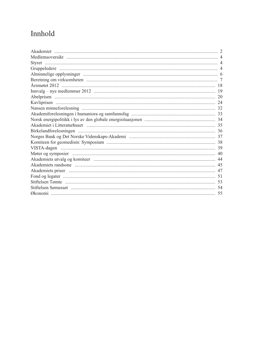 Årsrapport 2012