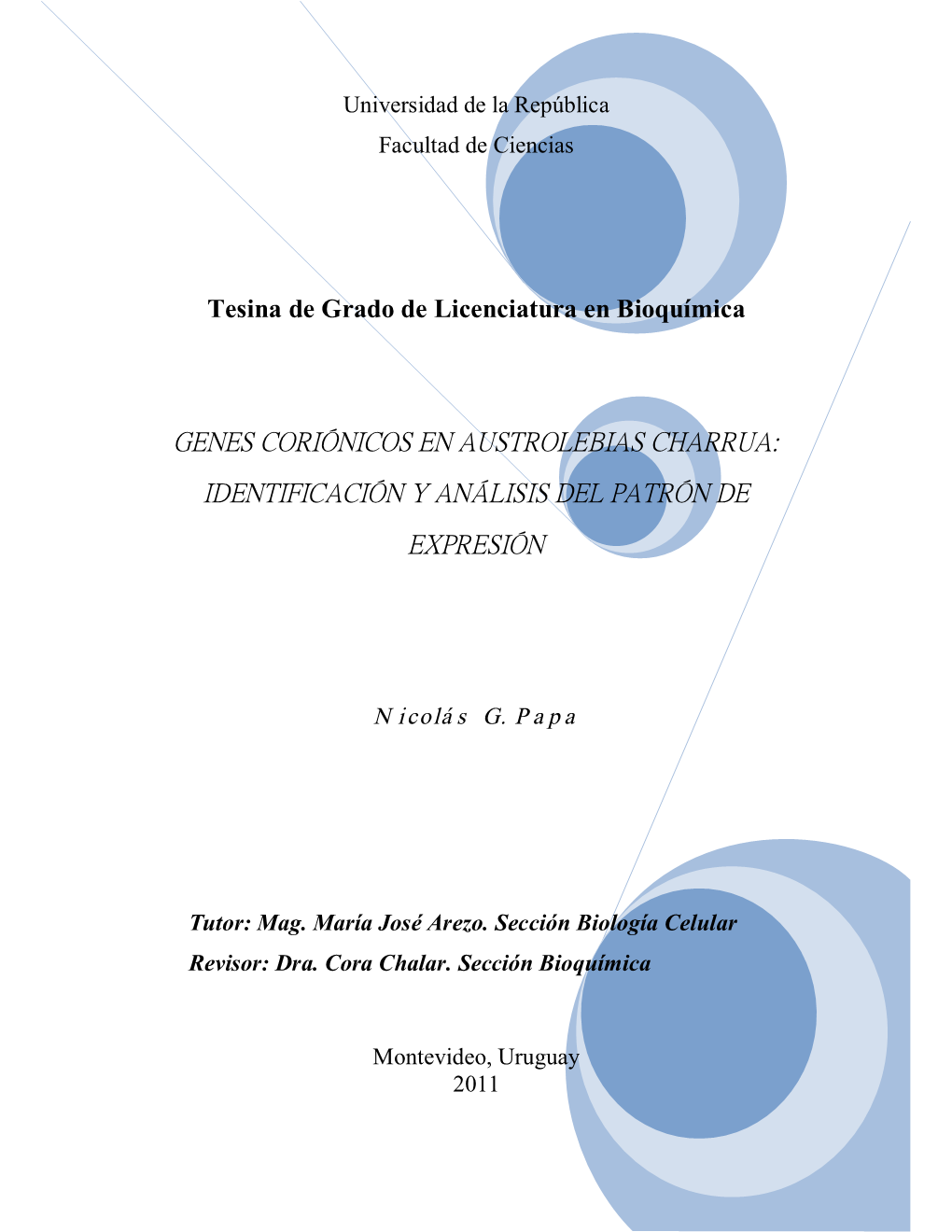 Genes Coriónicos En Austrolebias Charrua