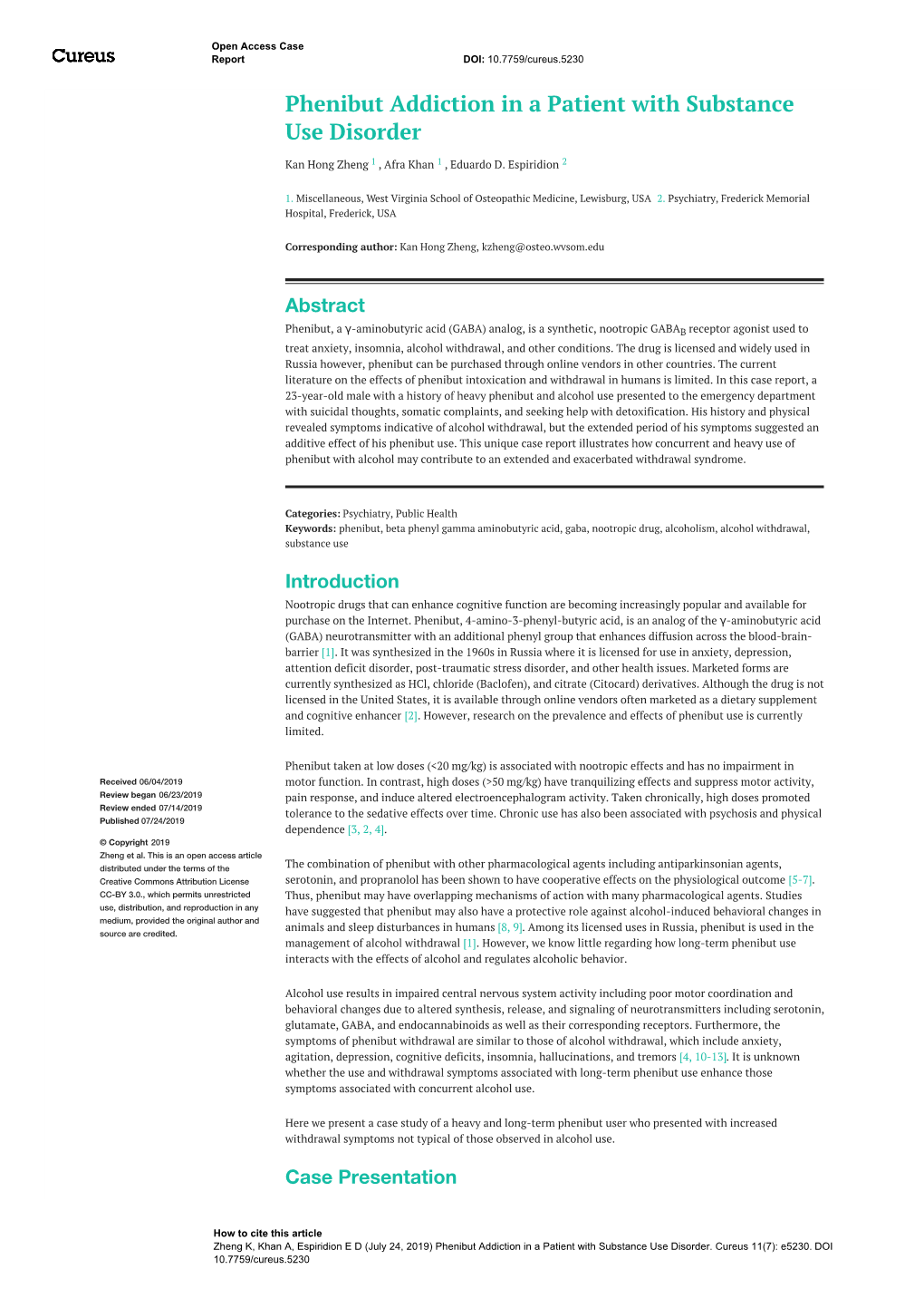 Phenibut Addiction in a Patient with Substance Use Disorder