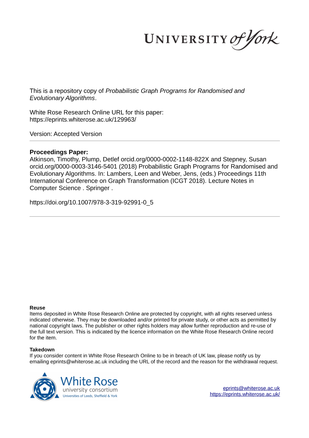 Probabilistic Graph Programs for Randomised and Evolutionary Algorithms