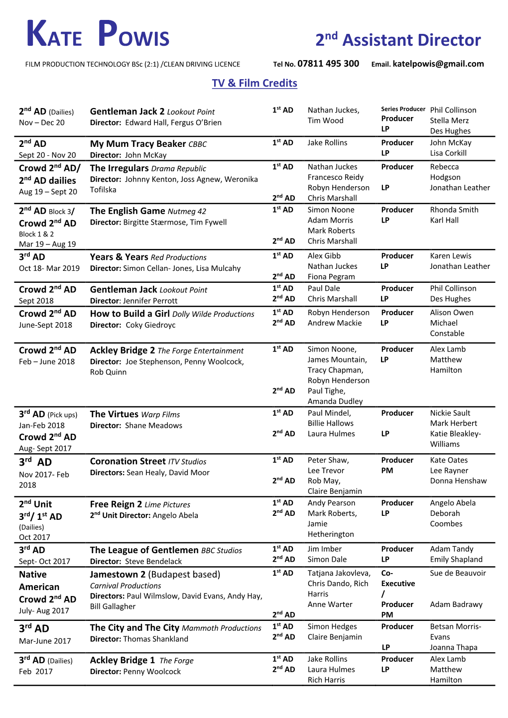 Kate-Powis-2Nd-AD.Pdf View