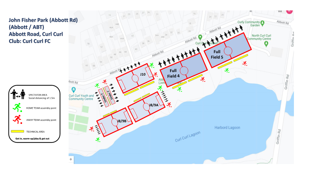 John Fisher Park (Abbott Rd) (Abbott / ABT) Abbott Road, Curl Curl Club: Curl Curl FC