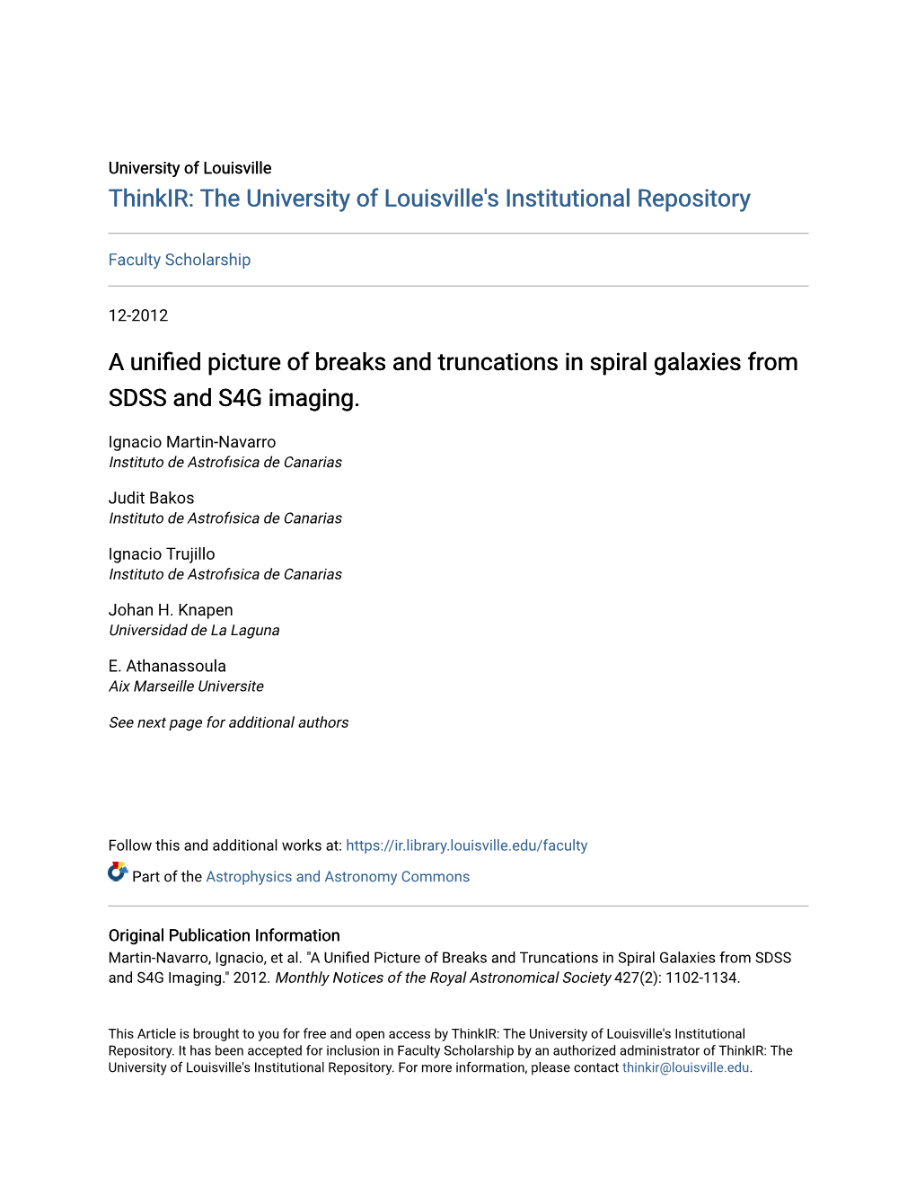 A Unified Picture of Breaks and Truncations in Spiral Galaxies from SDSS and S4G Imaging