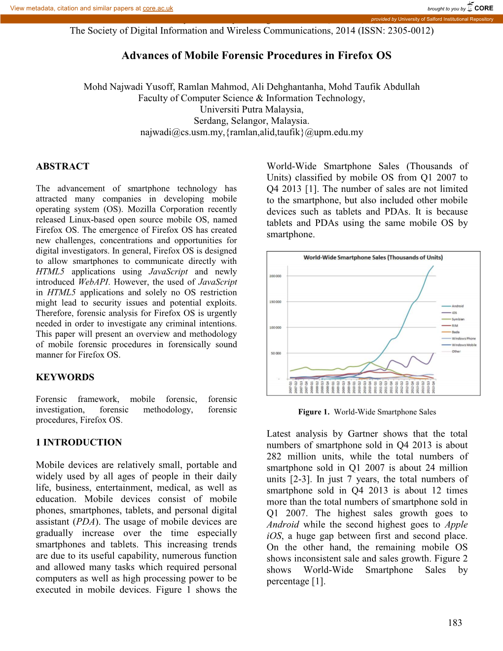 Advances of Mobile Forensic Procedures in Firefox OS