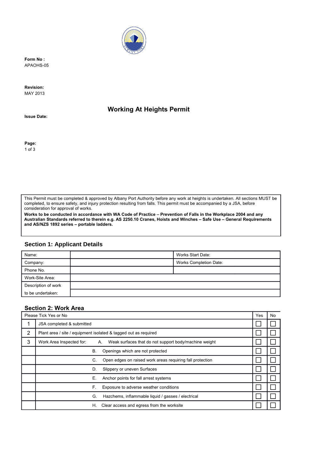 Section 1: Applicant Details