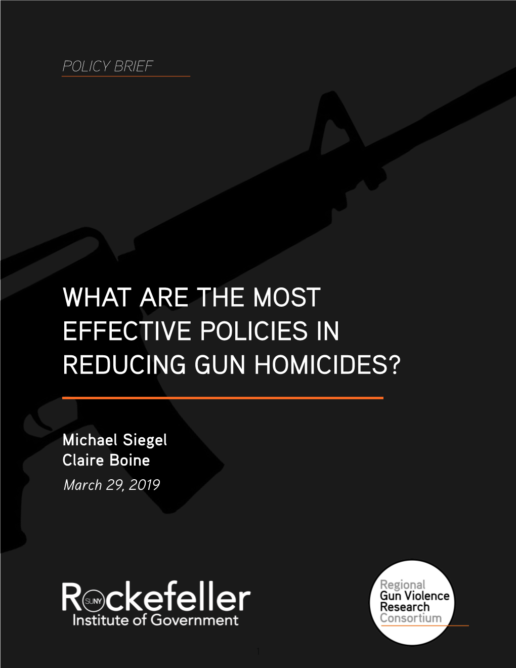 What Are the Most Effective Policies in Reducing Gun Homicides?