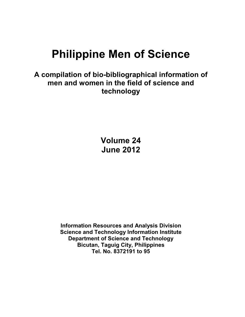 Philippine Men of Science