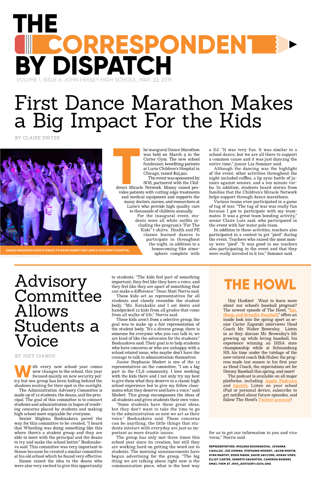 First Dance Marathon Makes a Big Impact for the Kids by CLAIRE DWYER