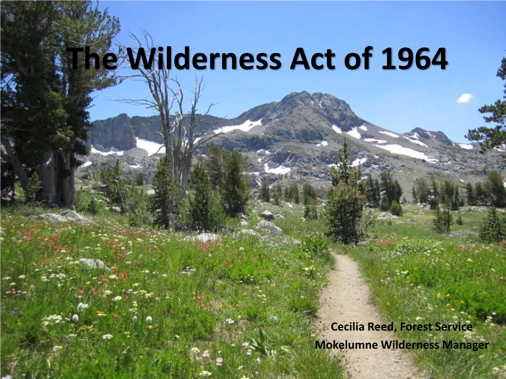 The Wilderness Act of 1964