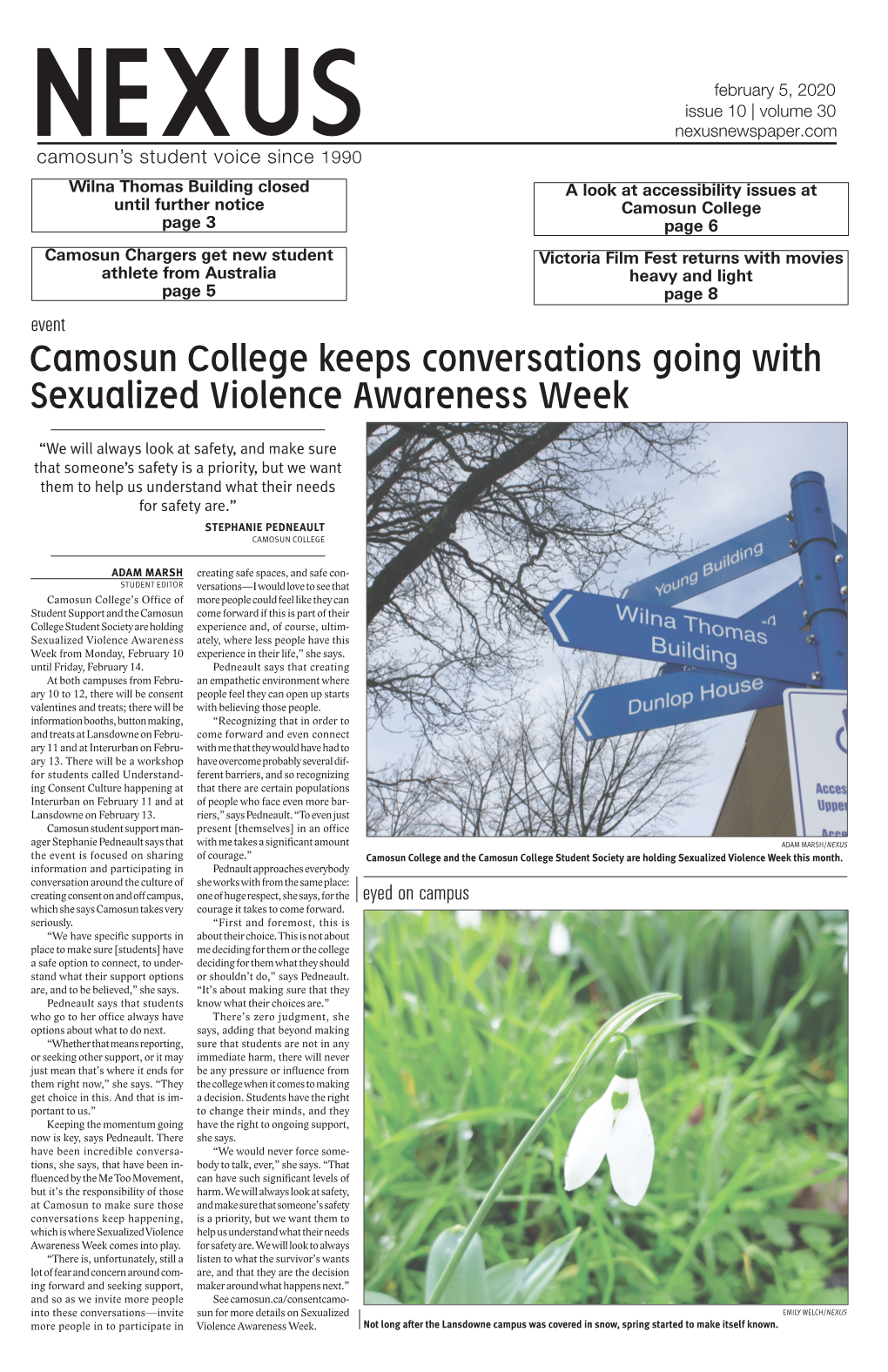 Camosun College Keeps Conversations Going with Sexualized Violence Awareness Week