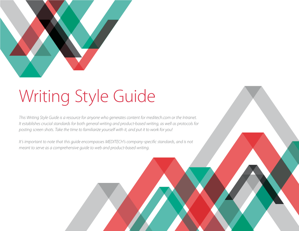 Writing Style Guide