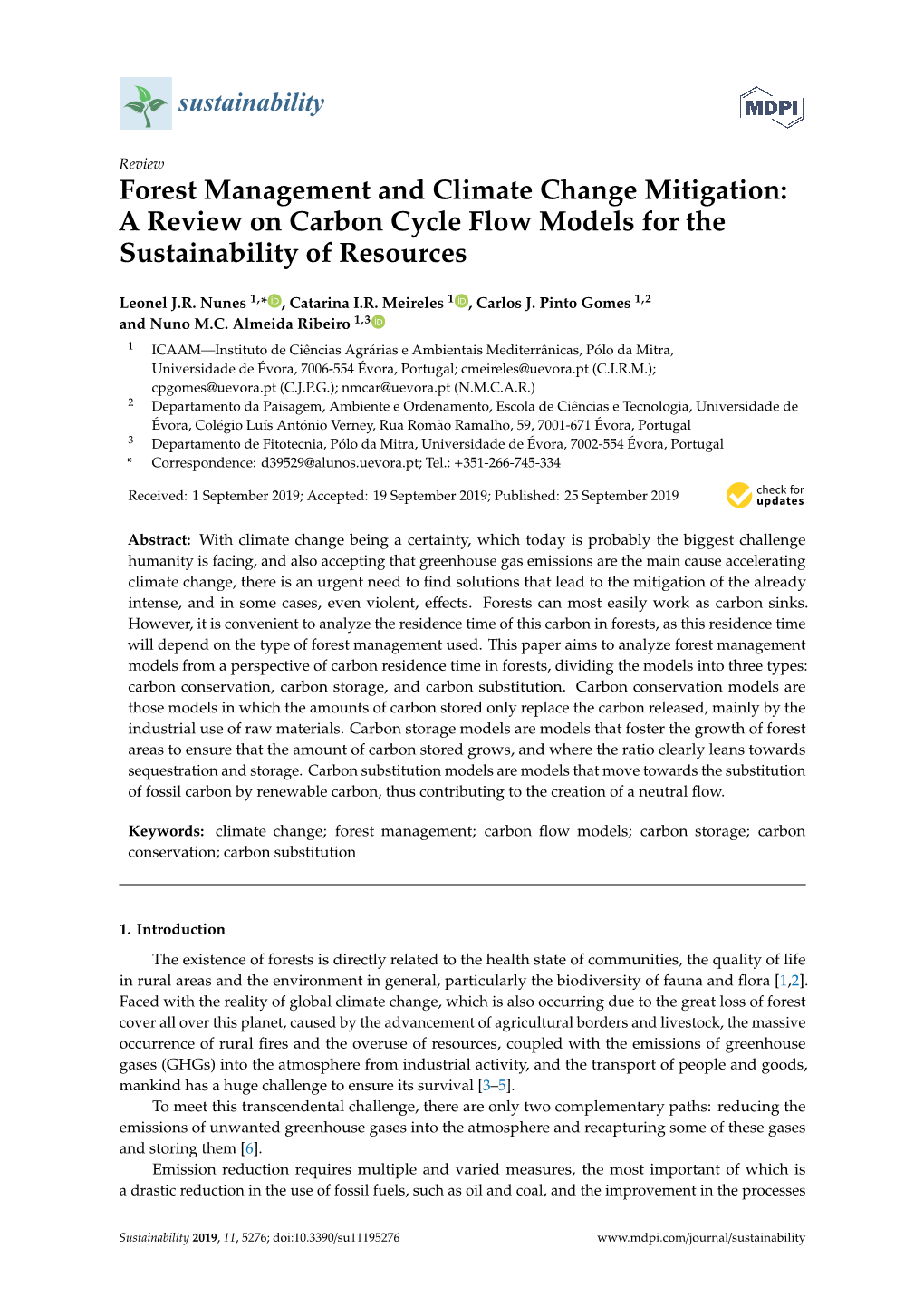 A Review on Carbon Cycle Flow Models for the Sustainability of Resources