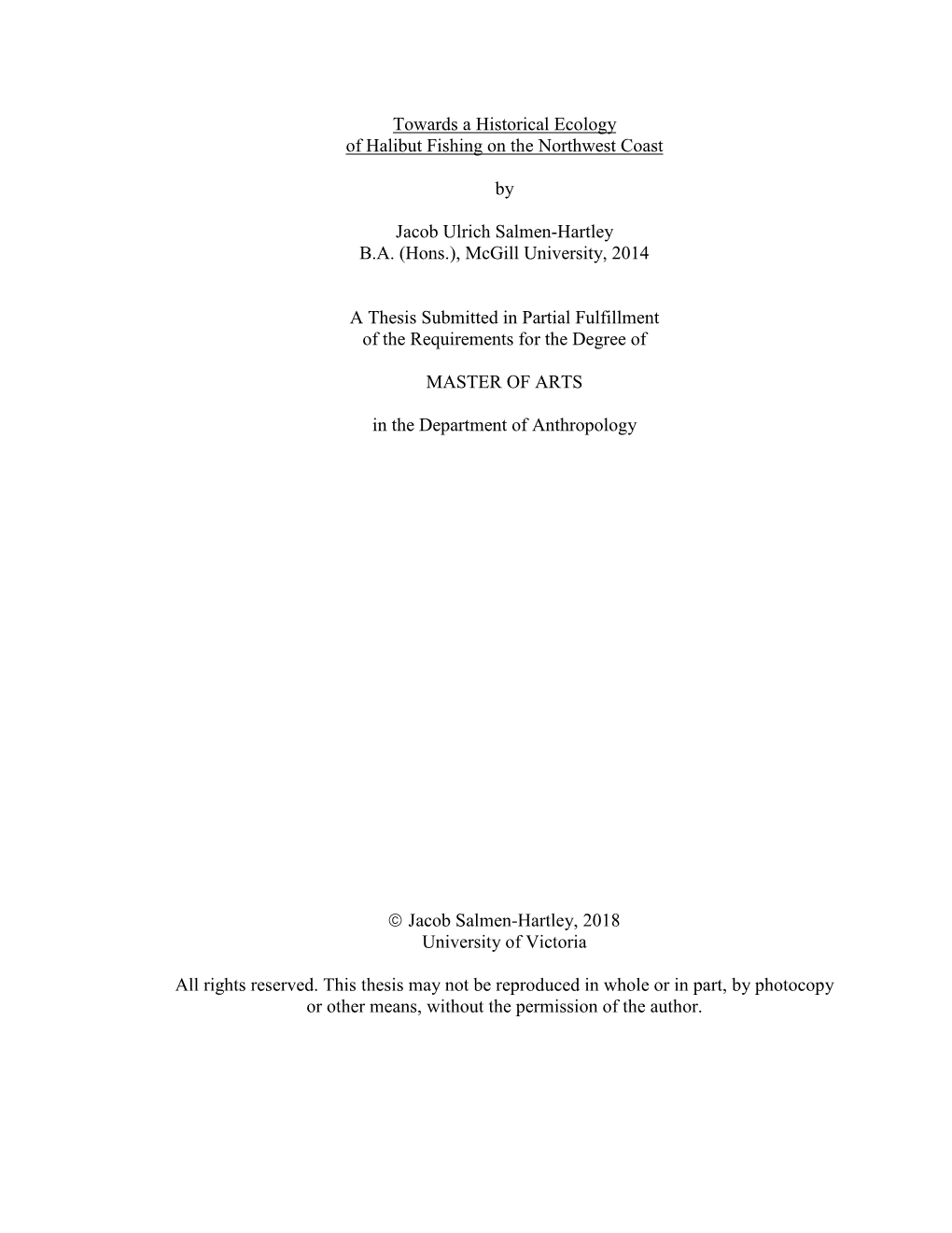 Uvic Thesis Template