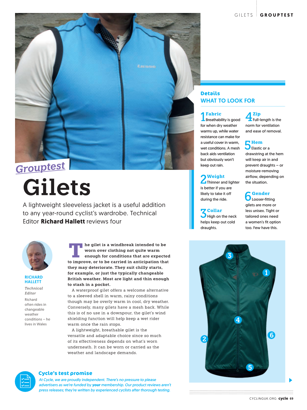 Gilets Grouptest