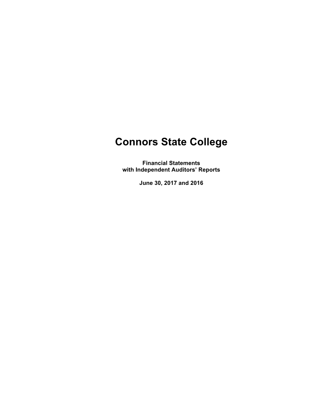 Connors State College