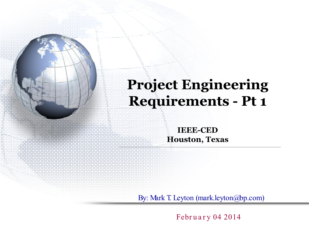 Presentation – Petro Chem Project Part1