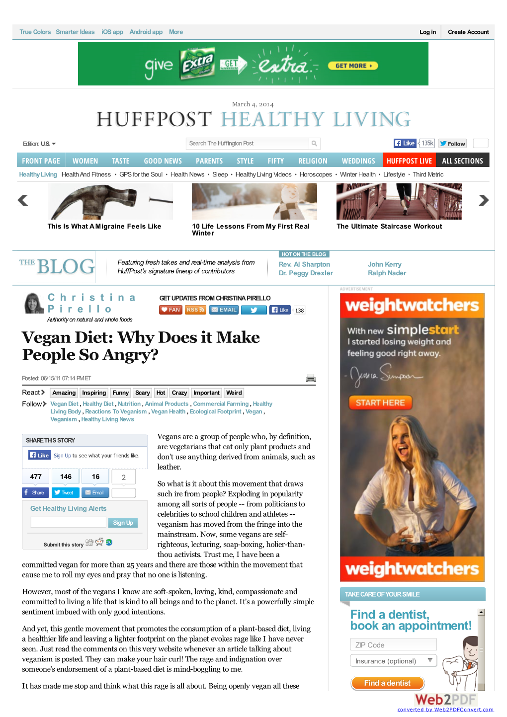 Christina Pirello: Vegan Diet: Why Does It Make People So Angry?