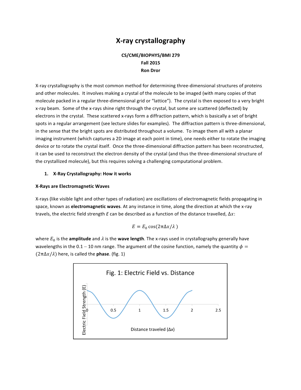 X-‐Ray Crystallography