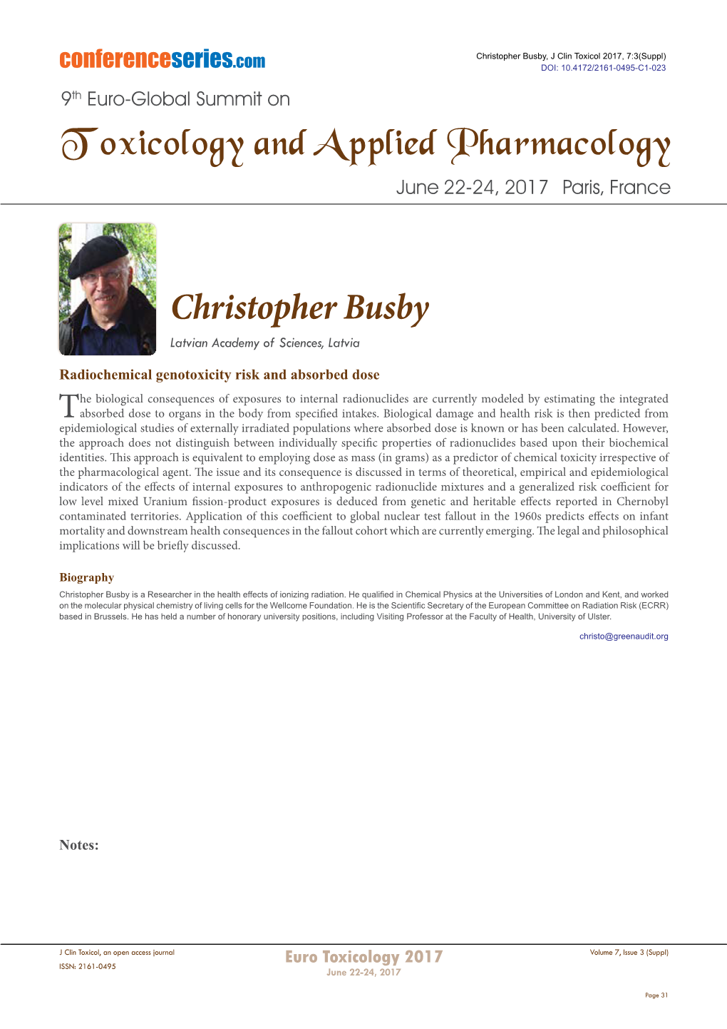 Christopher Busby