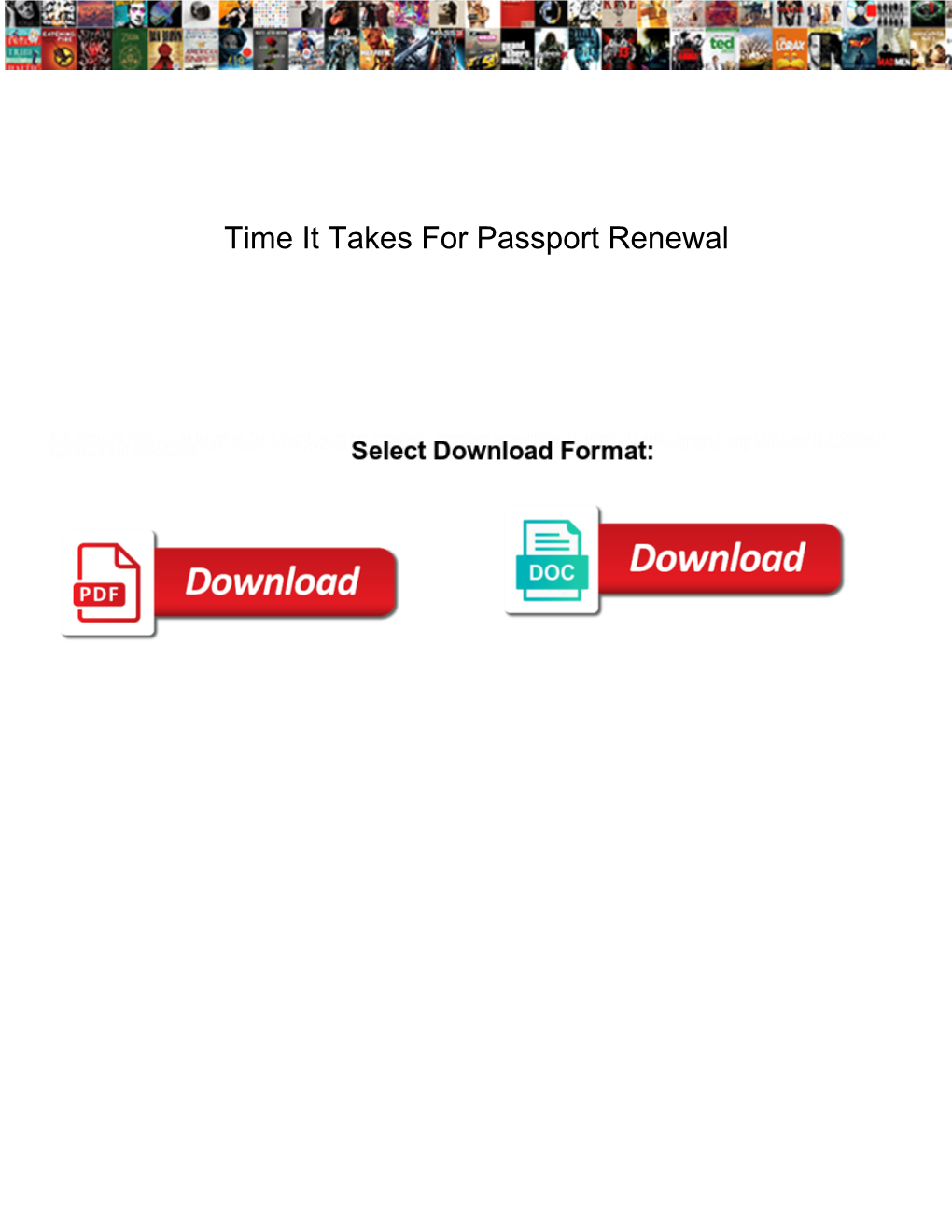 Time It Takes for Passport Renewal