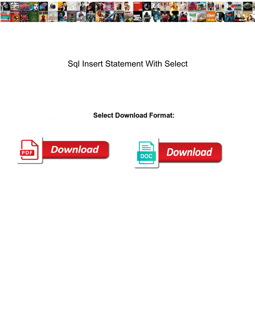 Sql Insert Statement with Select