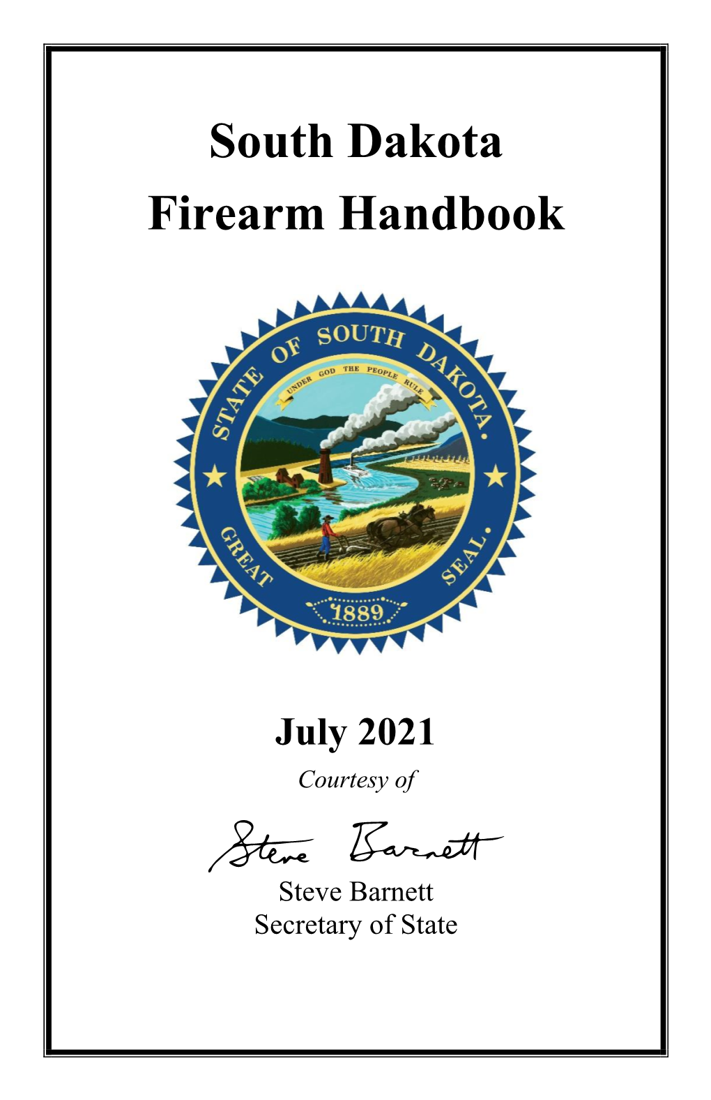 South Dakota Firearm Handbook