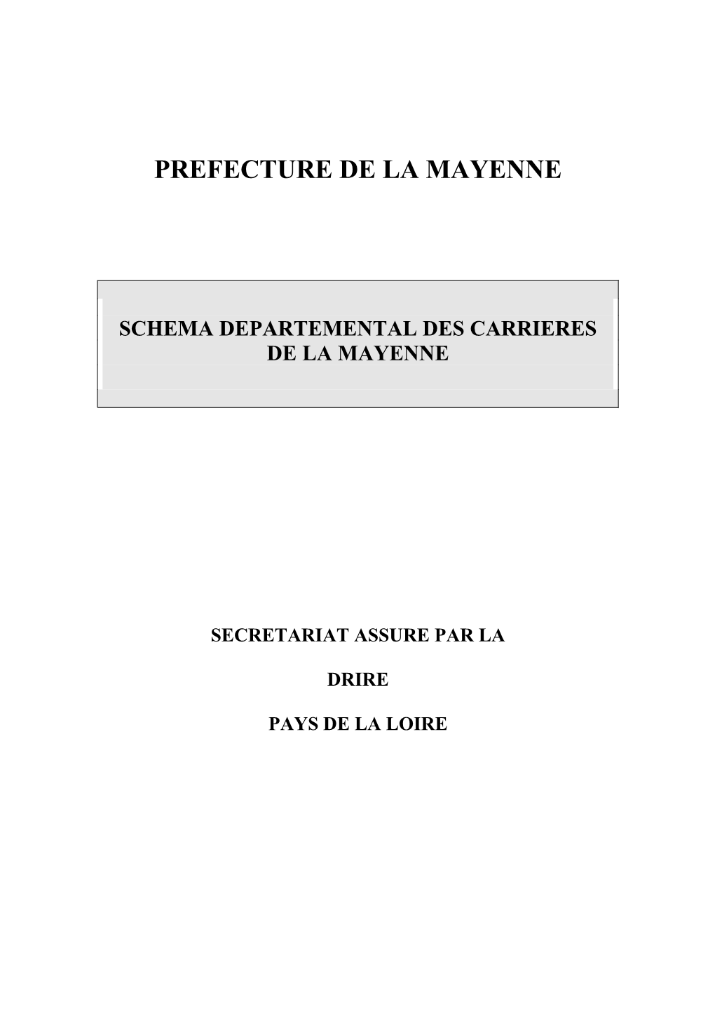 Rapport Du SDC De La Mayenne
